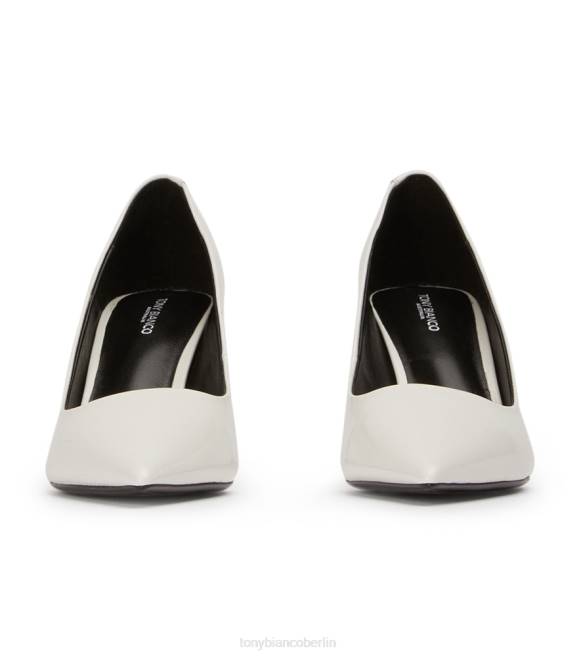 niedrige Absätze| de Tony Bianco Frauen Billy Heels Weiß hochglänzend 4624249